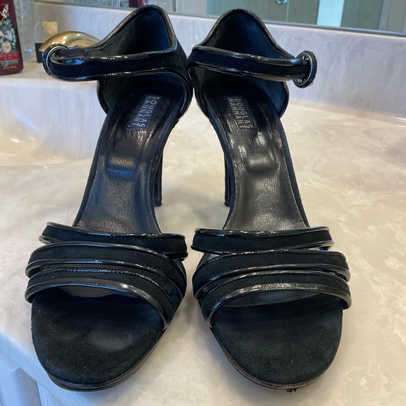 Douglas Hannant Heels Sandals, Black Suede, 3.5” heel, Sz 8 /38.5
Made in Italy - Picture 12 of 12